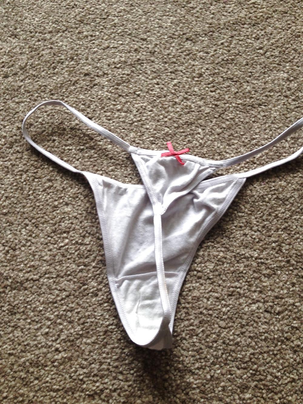 24P My UK Indian wife's worn thongs