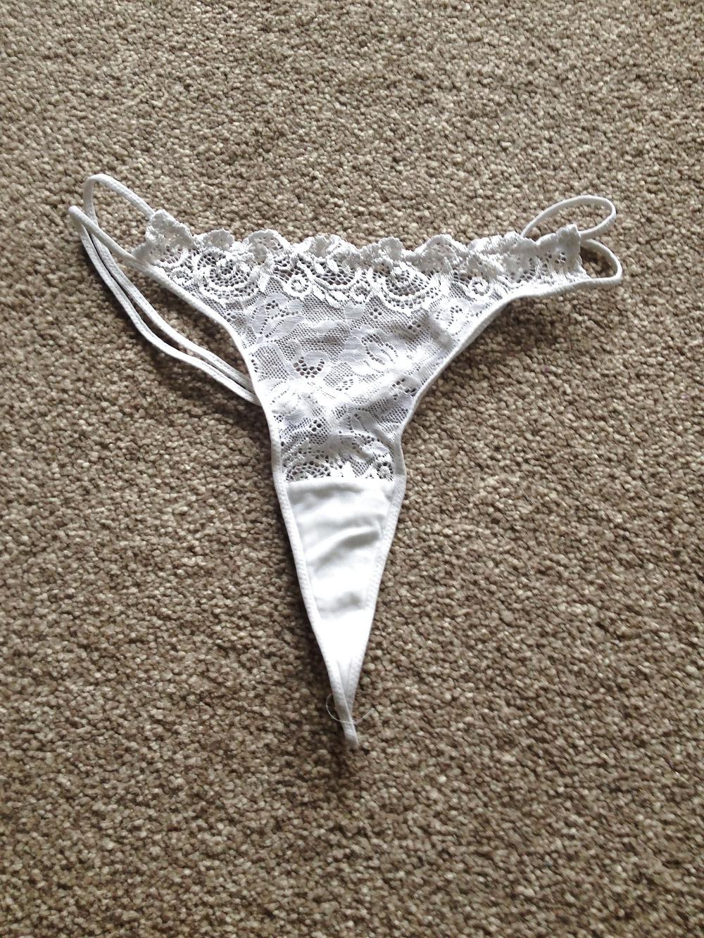 24P My UK Indian wife's worn thongs