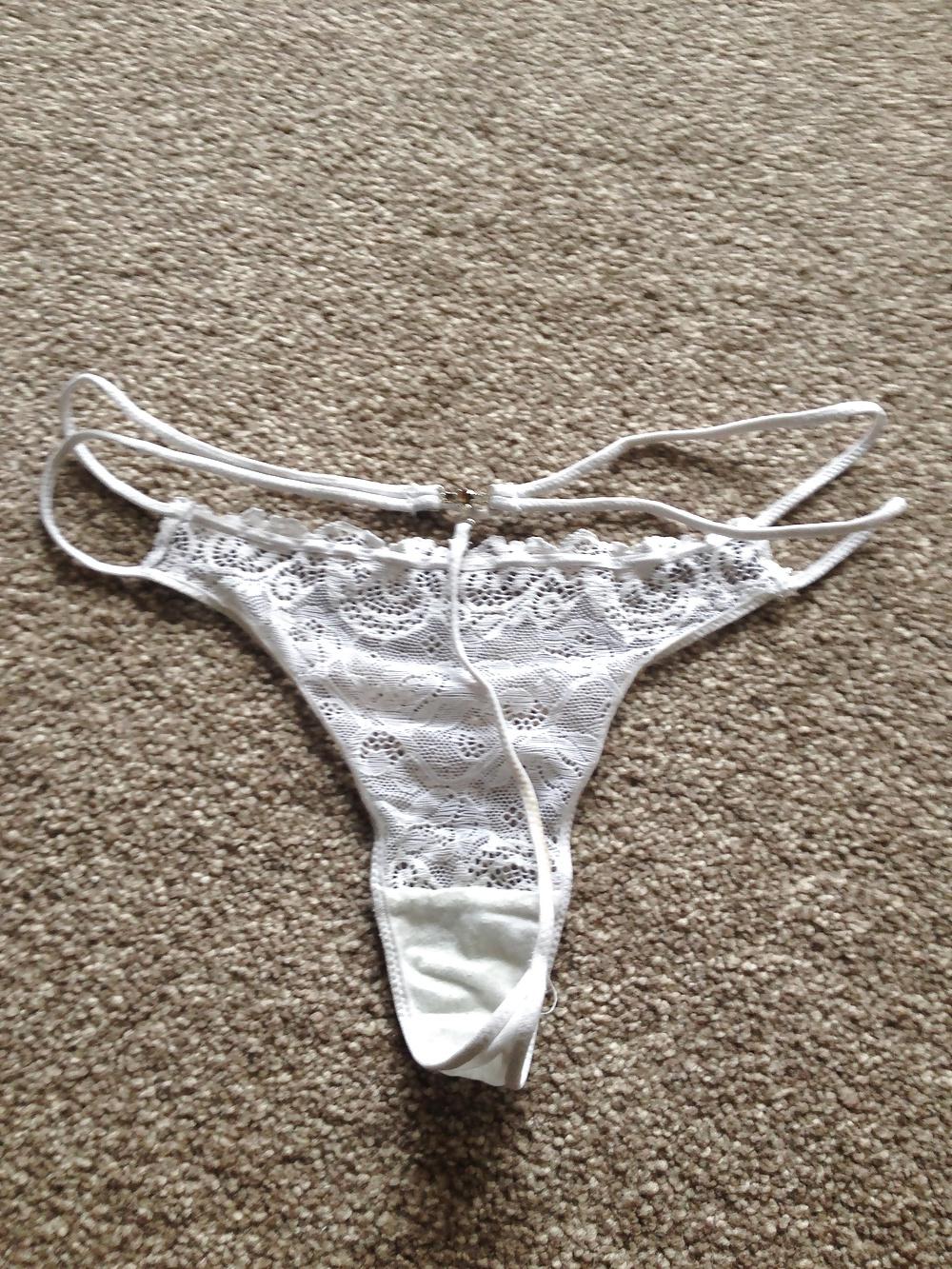 24P My UK Indian wife's worn thongs