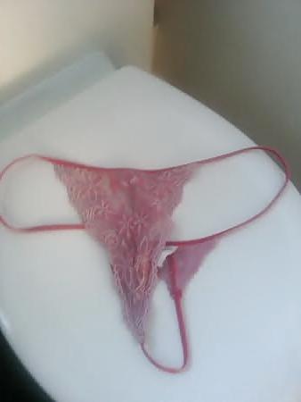 24P My UK Indian wife's worn thongs