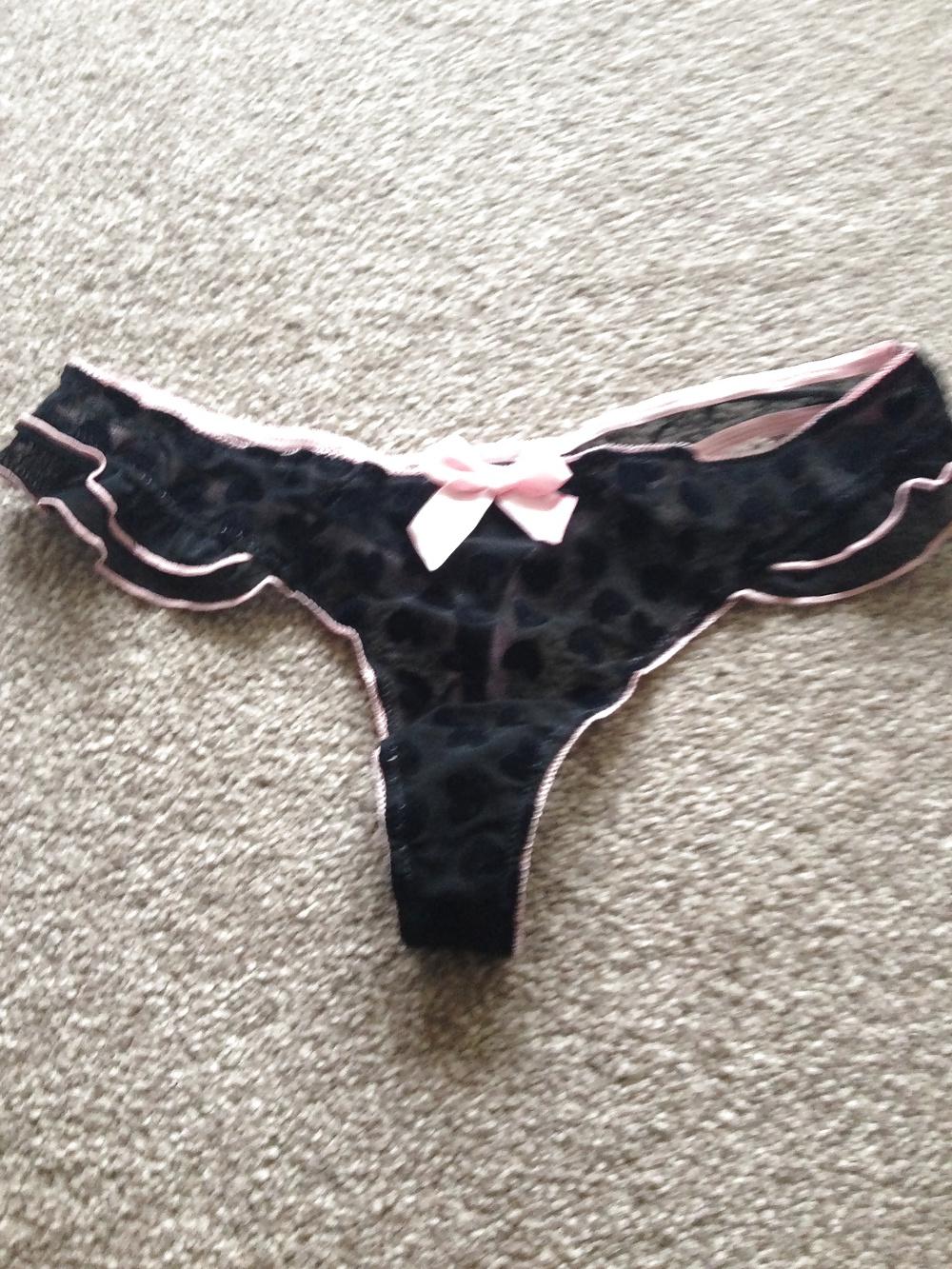 24P My UK Indian wife's worn thongs