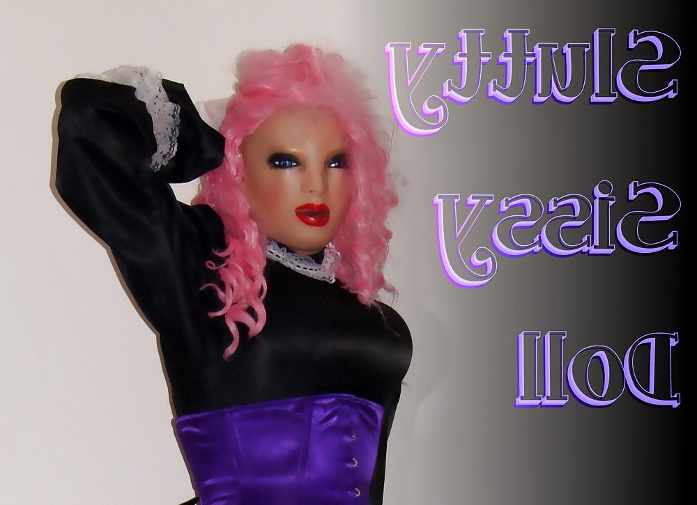 16P Sissy maid satin black