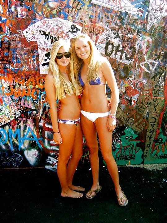 25P Facebook teen babes 10 bikini beach party