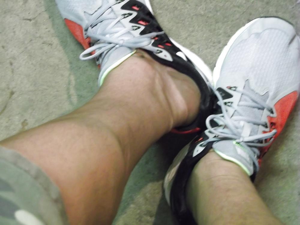 11P Stockings and garter belt under my 5K  running gear