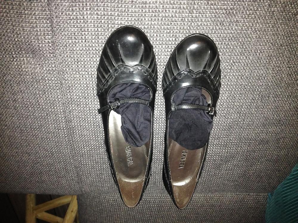4P Gf worn heels and nylon socks
