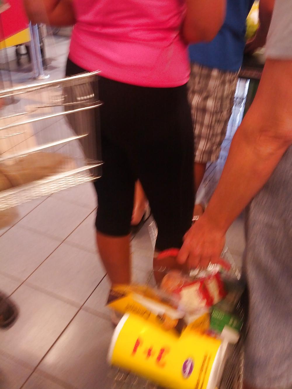 10P Ass in spandex