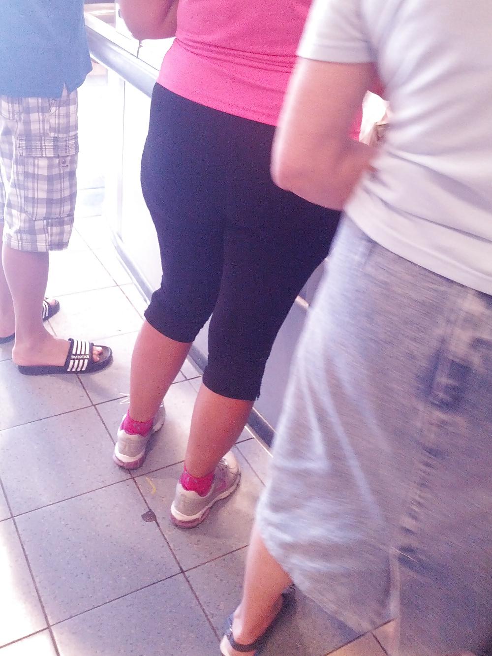 10P Ass in spandex