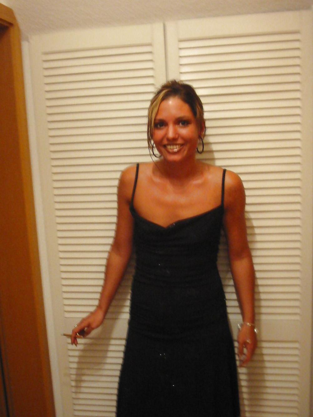 8P Shaved Blonde with small tits