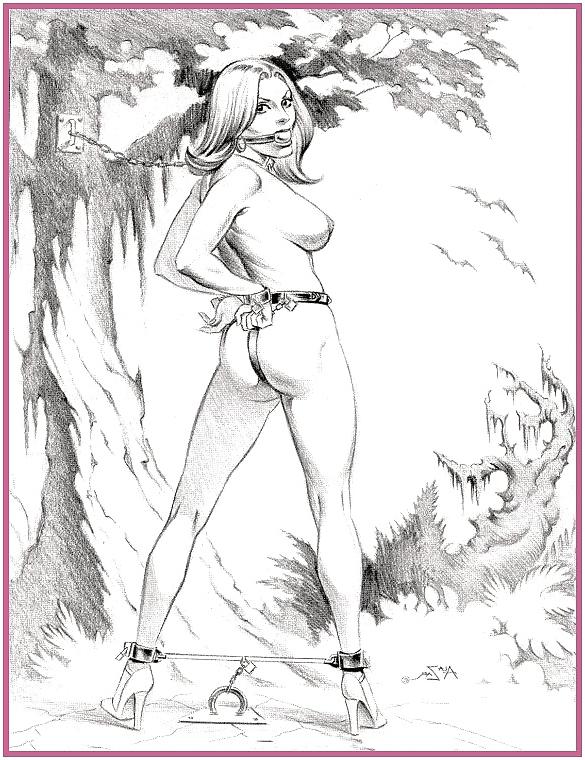 25P Misc BW Bondage comics 