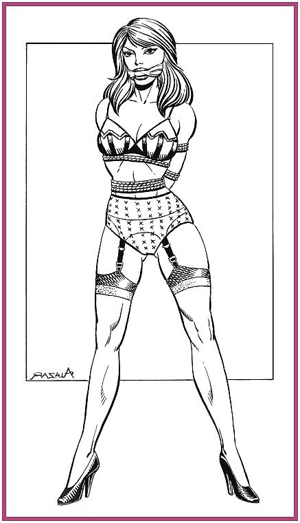 25P Misc BW Bondage comics 