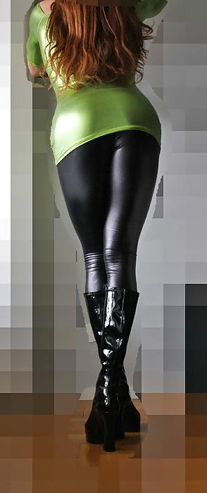 13P Max tight sissy slut          latex and boots