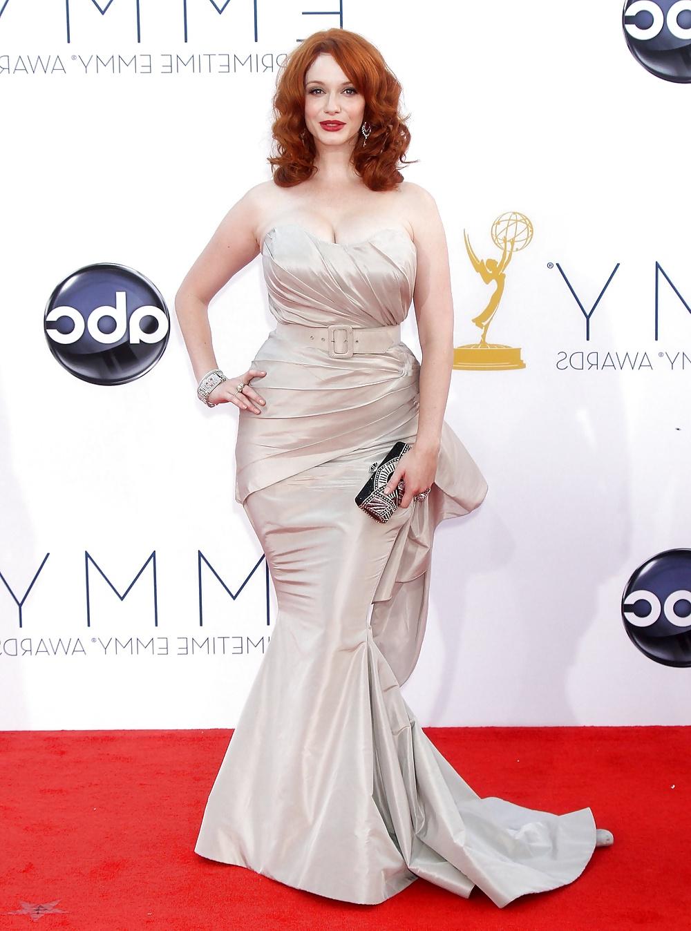 25P Christina Hendricks - Big Boobs Redhead