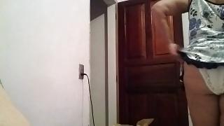 24P Old horny masturbating in front of me on cam