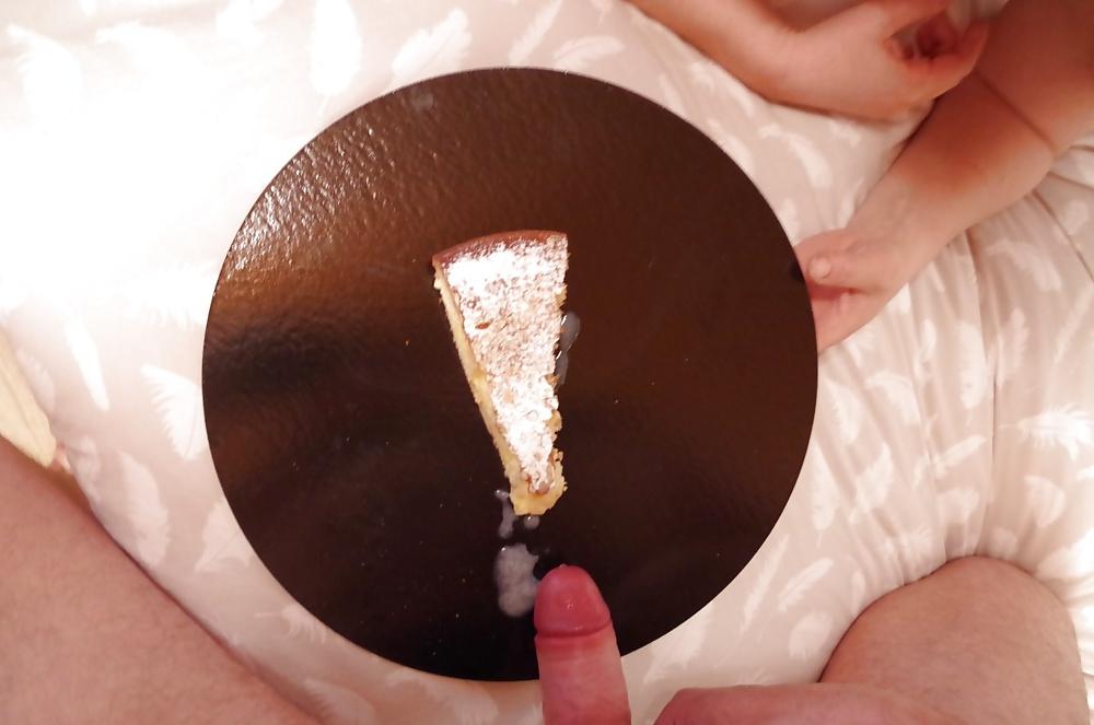 22P SLUT EATING CUM FOOD 6