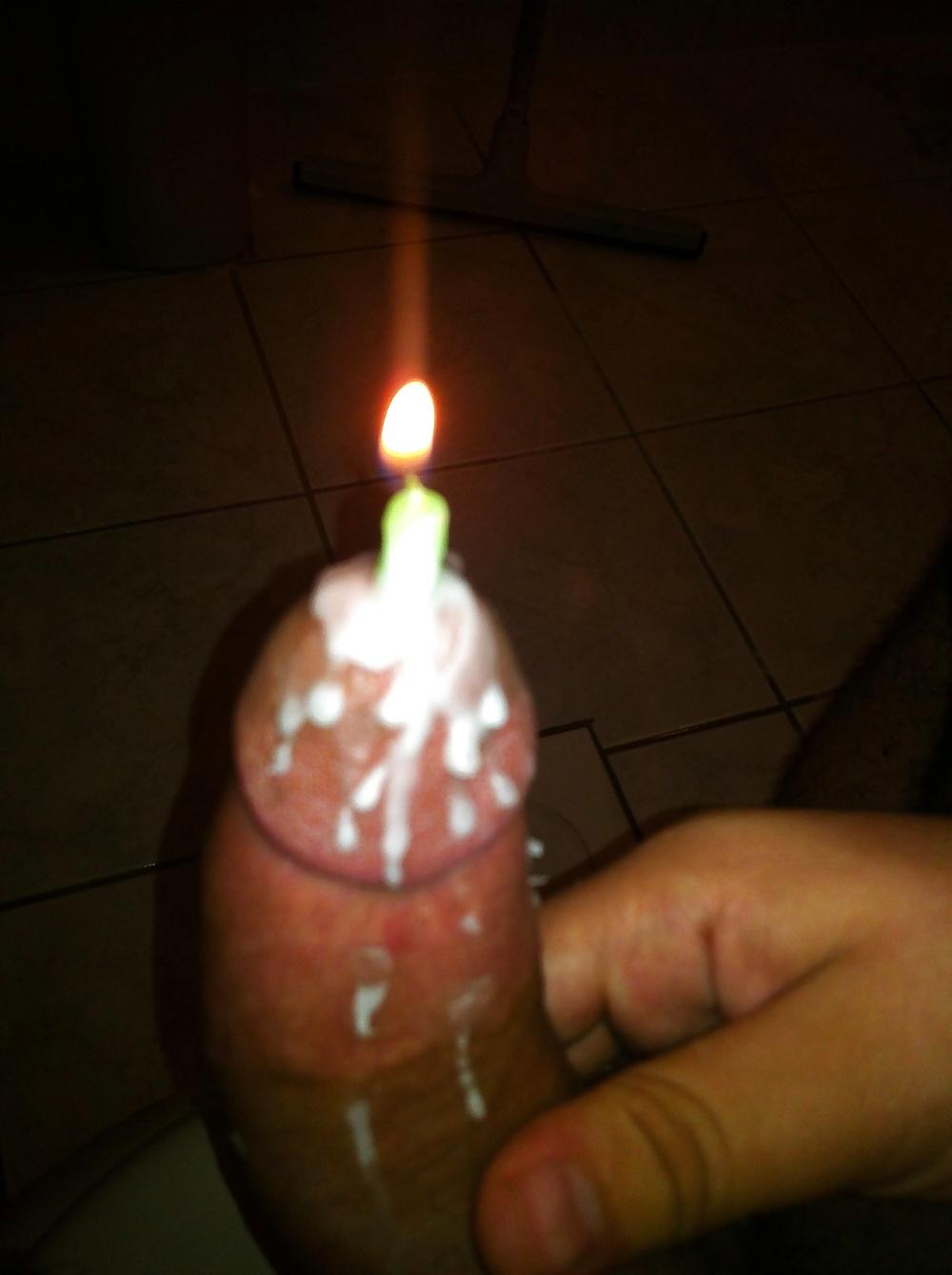 7P Cbt and wax my cock