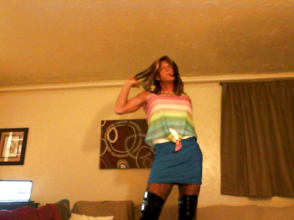 15P Lisa Love Crossdresser Platform thigh high boots