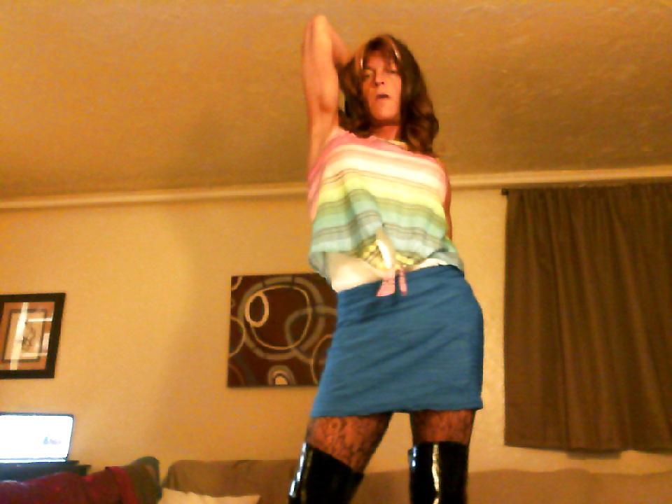 15P Lisa Love Crossdresser Platform thigh high boots