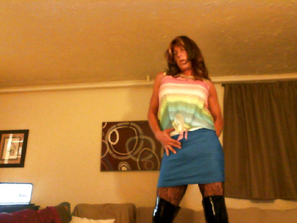 15P Lisa Love Crossdresser Platform thigh high boots