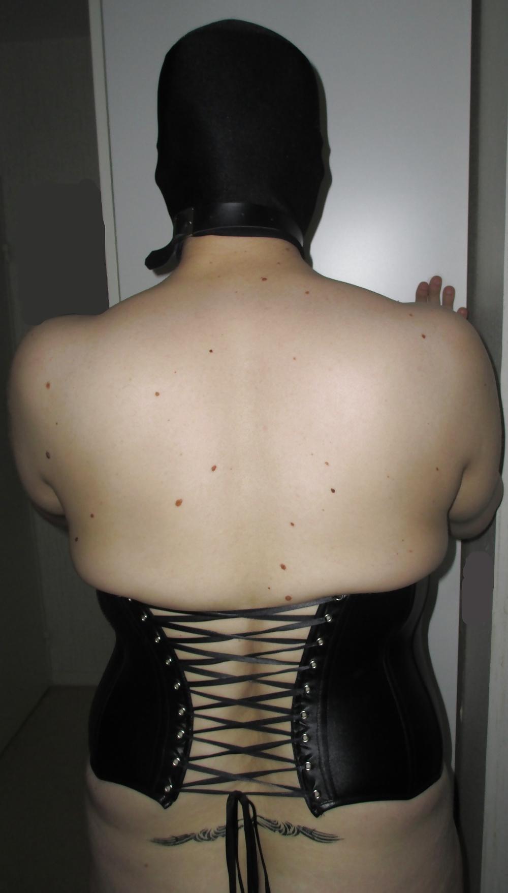 9P Sissy maid in chastity with CBT and rosebud