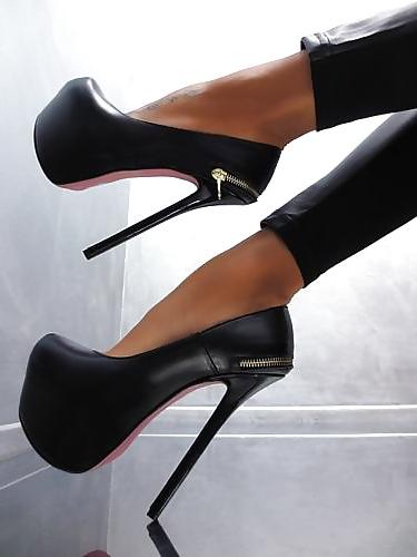 23P Leather High Heels And Boots 2