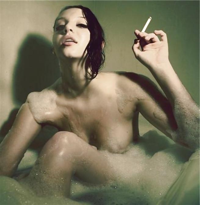 23P Smoking Babes - Boobs & Tits On Display