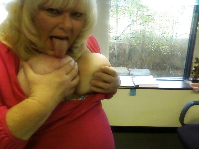 13P More mature granny selfshot big tits