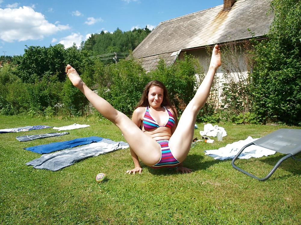 23P Bikini teens in the garden 2