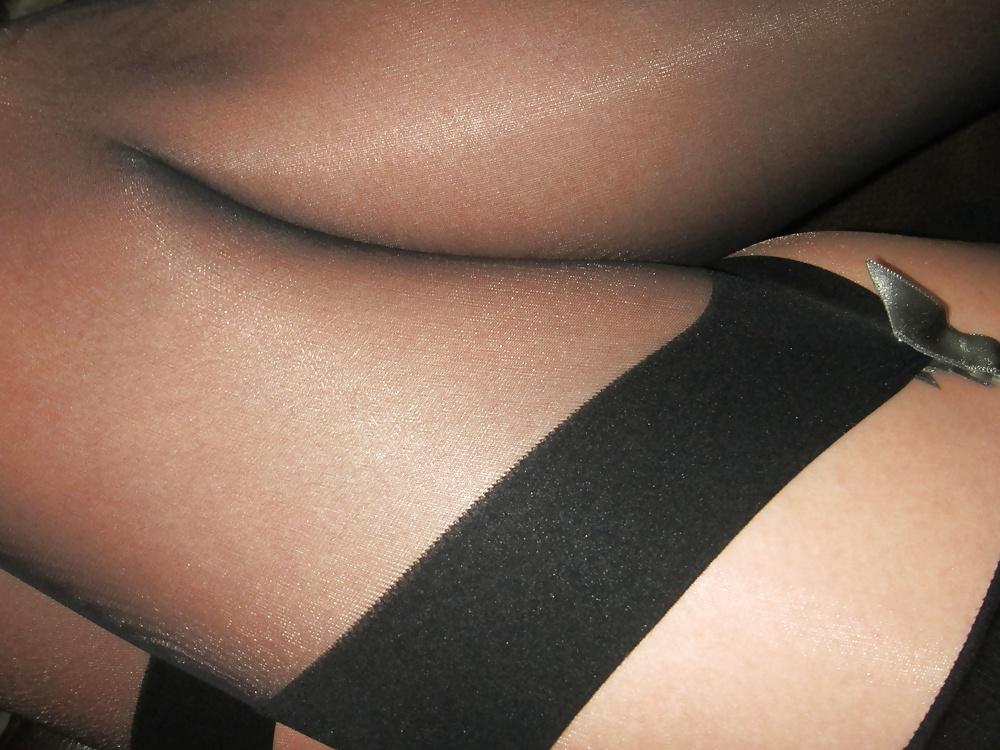 15P Garter and Black Stockings...