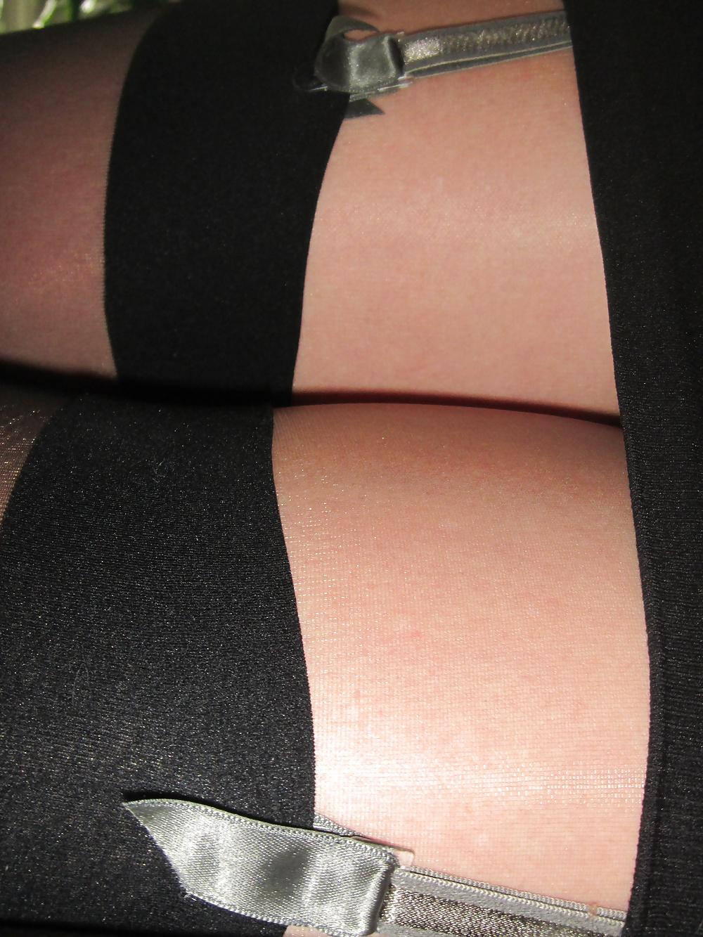 15P Garter and Black Stockings...