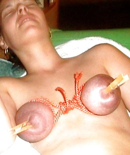 19P Submissive Bondage Slave with Perfect Saggy Utters!