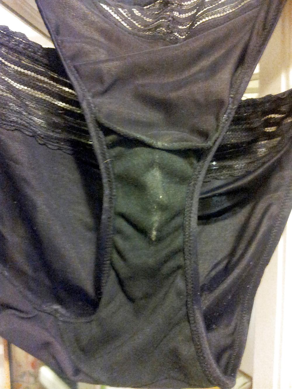 8P Sniffing my hot wife's panties