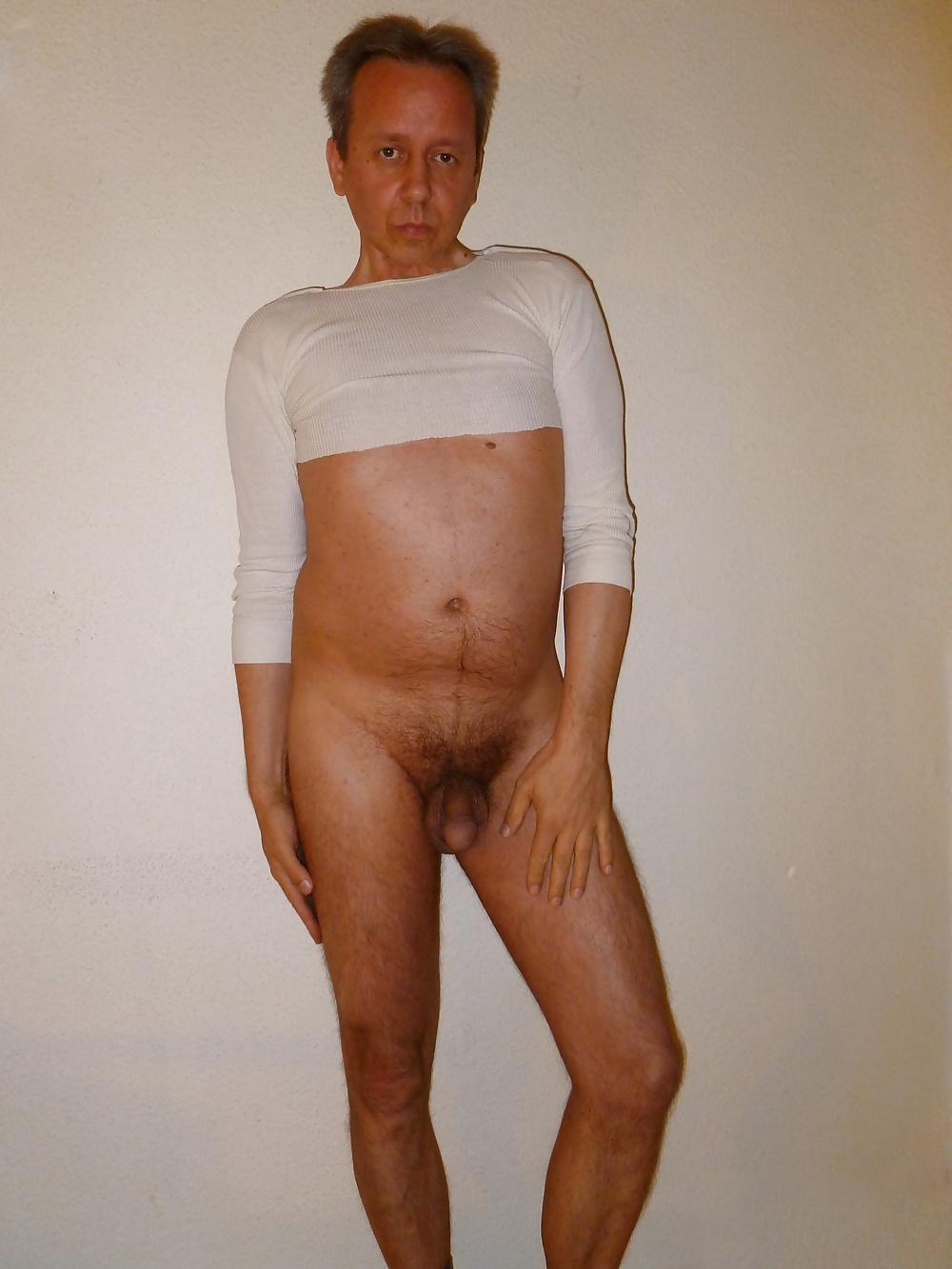 6P Short shirt no panties kurzes Hemd schwul gay naked nude