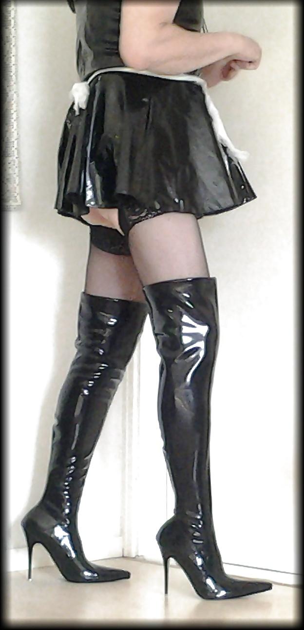 8P Maid in heels and boots