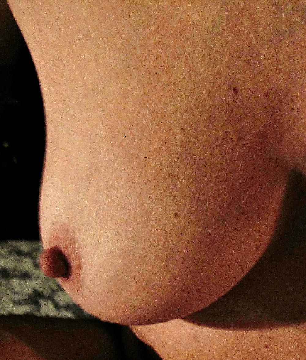 25P Mature Wife's Petite (B-Cup) Tits and Awesome Nipples