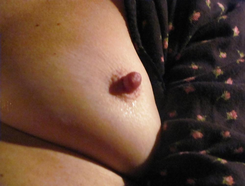 25P Mature Wife's Petite (B-Cup) Tits and Awesome Nipples