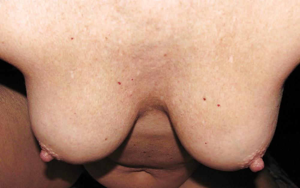 25P Mature Wife's Petite (B-Cup) Tits and Awesome Nipples