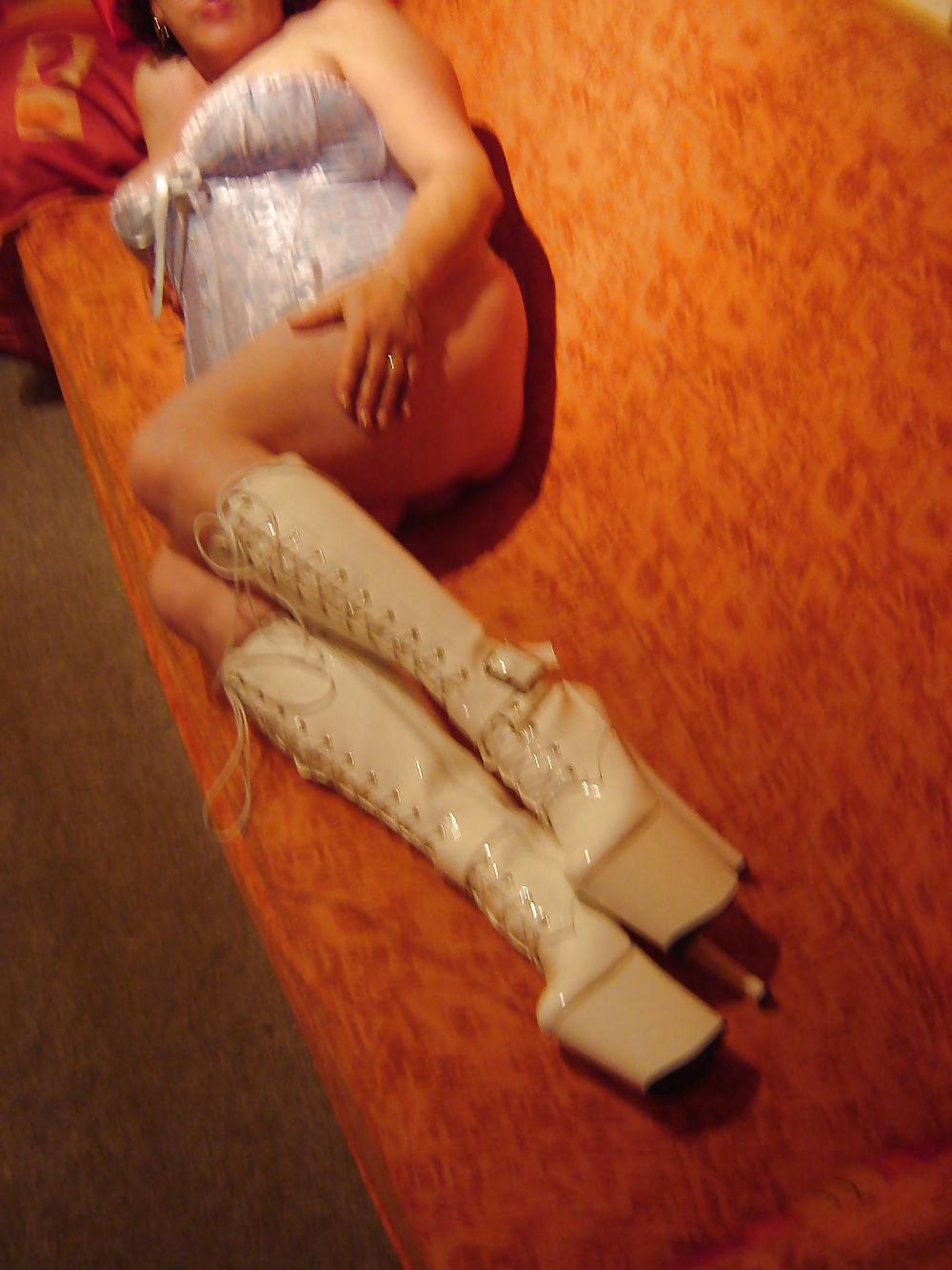 13P White Corsage and Boots