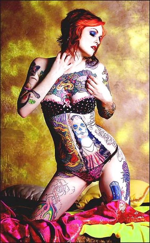 15P My tattoo girls - punk - emo - rockabilly - alt - 13
