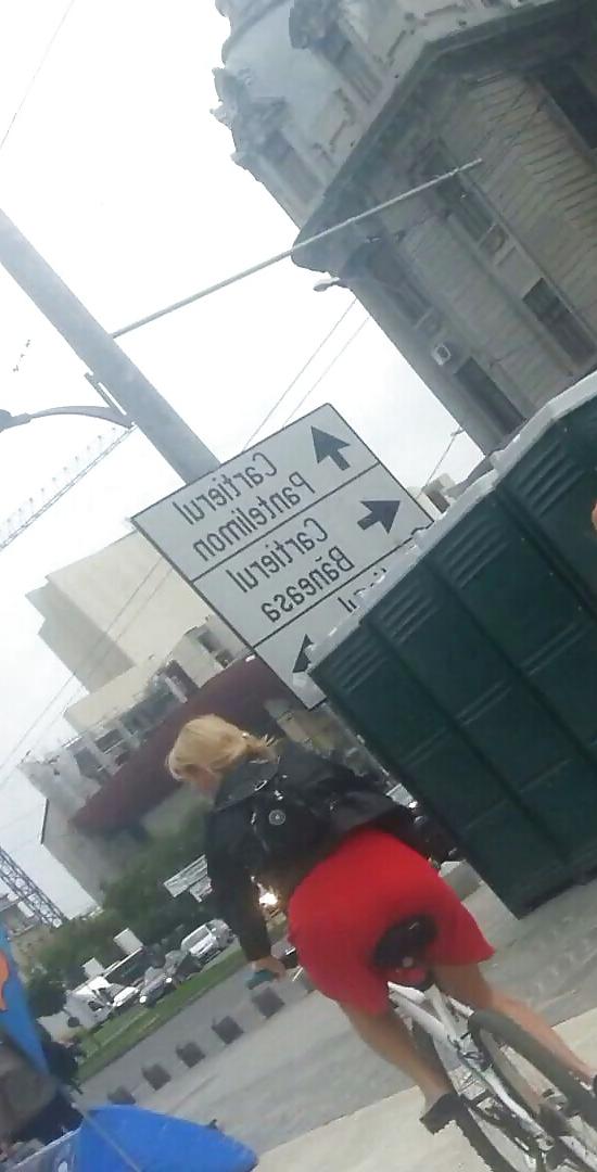 23P Spy sexy women in bicycle romanian