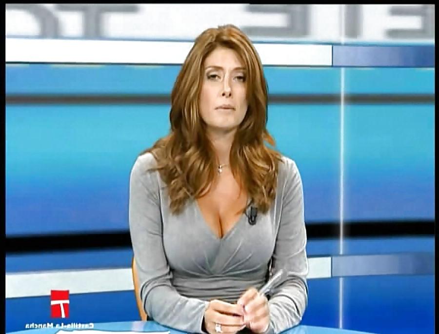 25P Patricia Betancort Newscaster Big Boobs