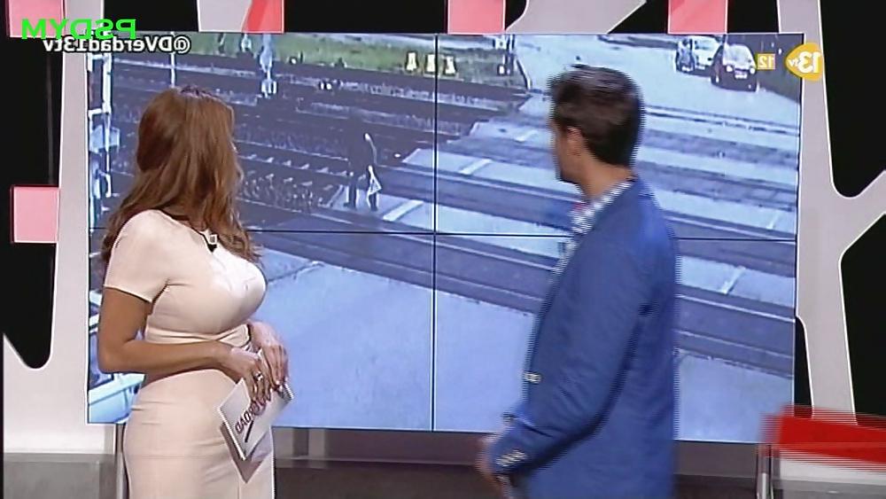 25P Patricia Betancort Newscaster Big Boobs