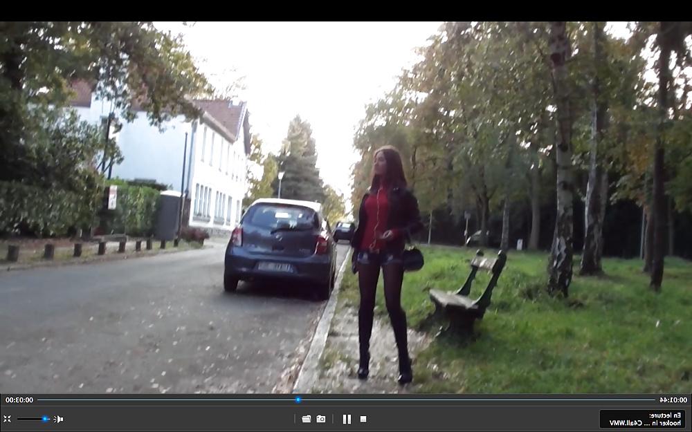 11P Young hooker in boots  cum on face - public flashing