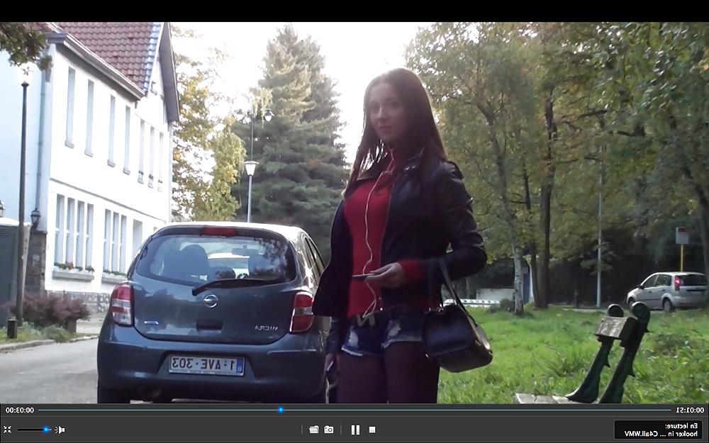 11P Young hooker in boots  cum on face - public flashing