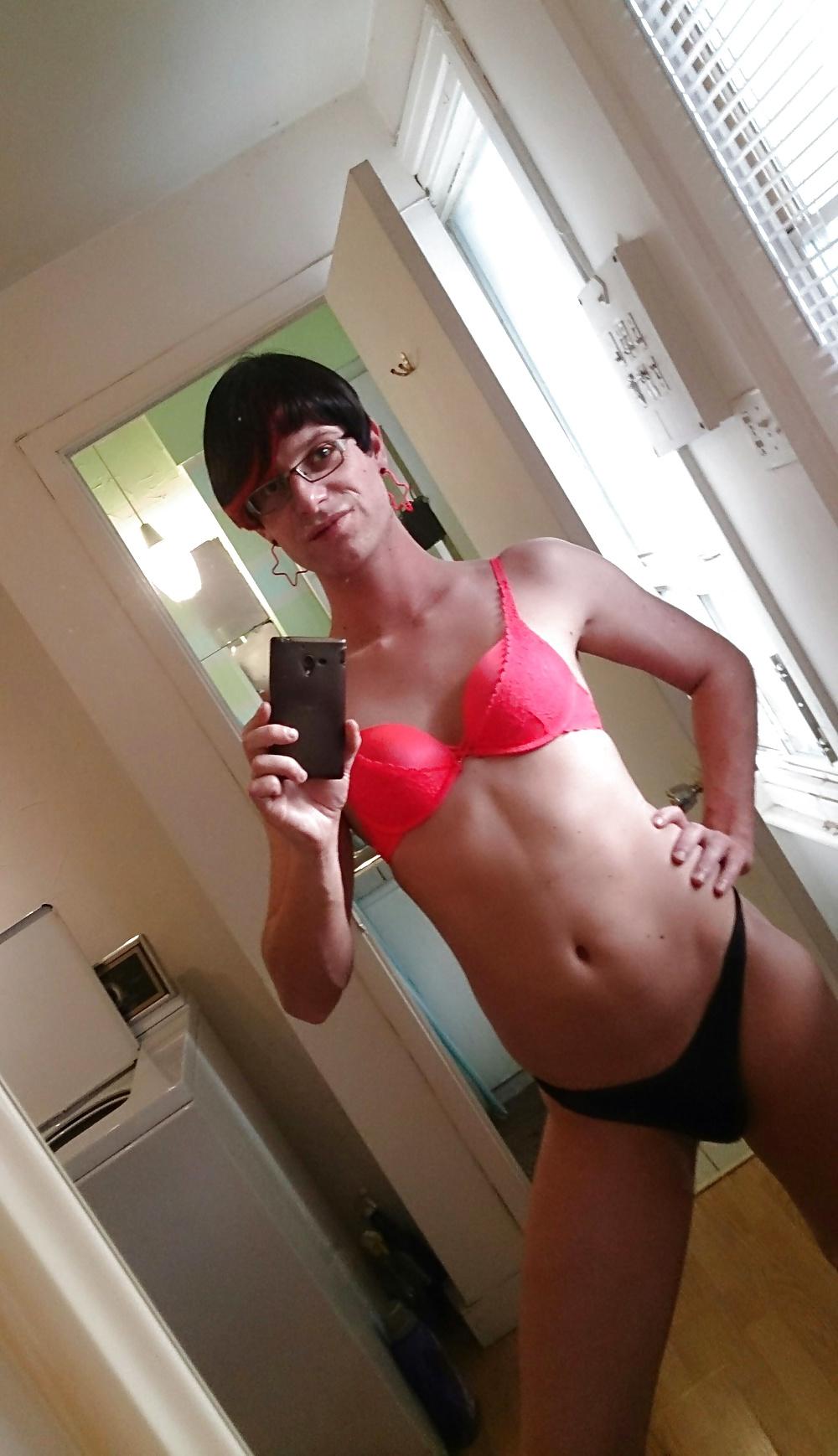 13P Tranny in spandex catsuit