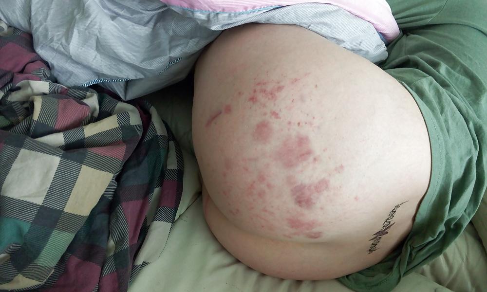 11P My submissive wife spanked ass for display