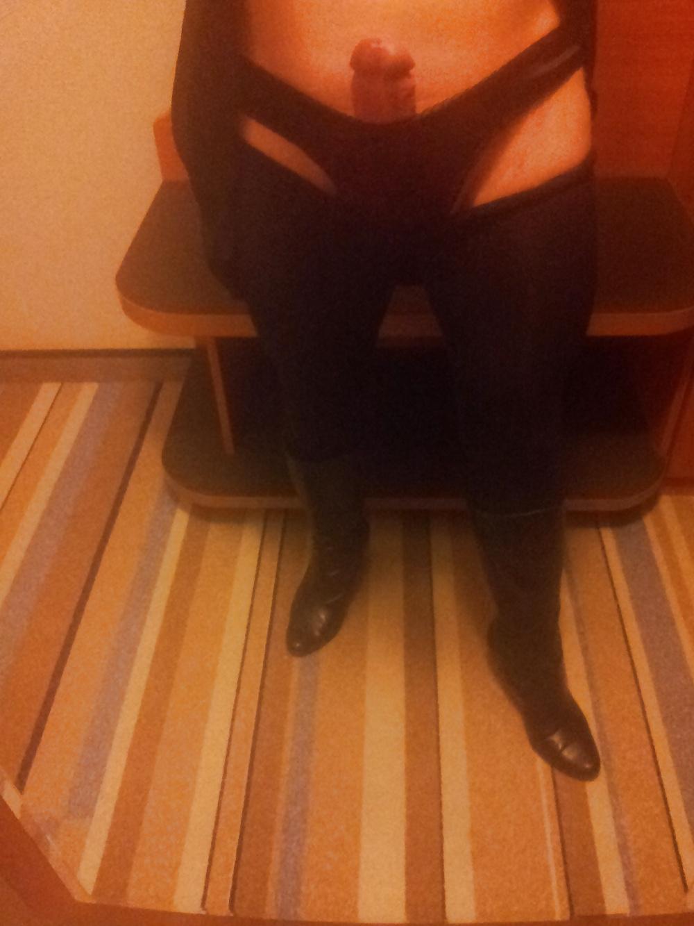 25P Panties tights boots cock ass fun this morning