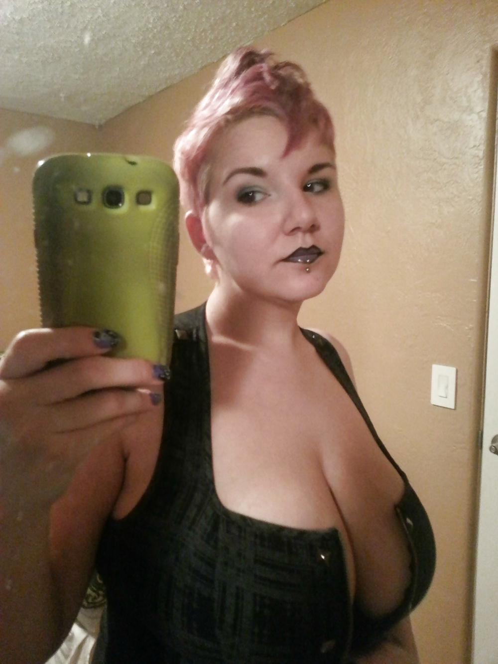 17P Punk geek HUGE tits
