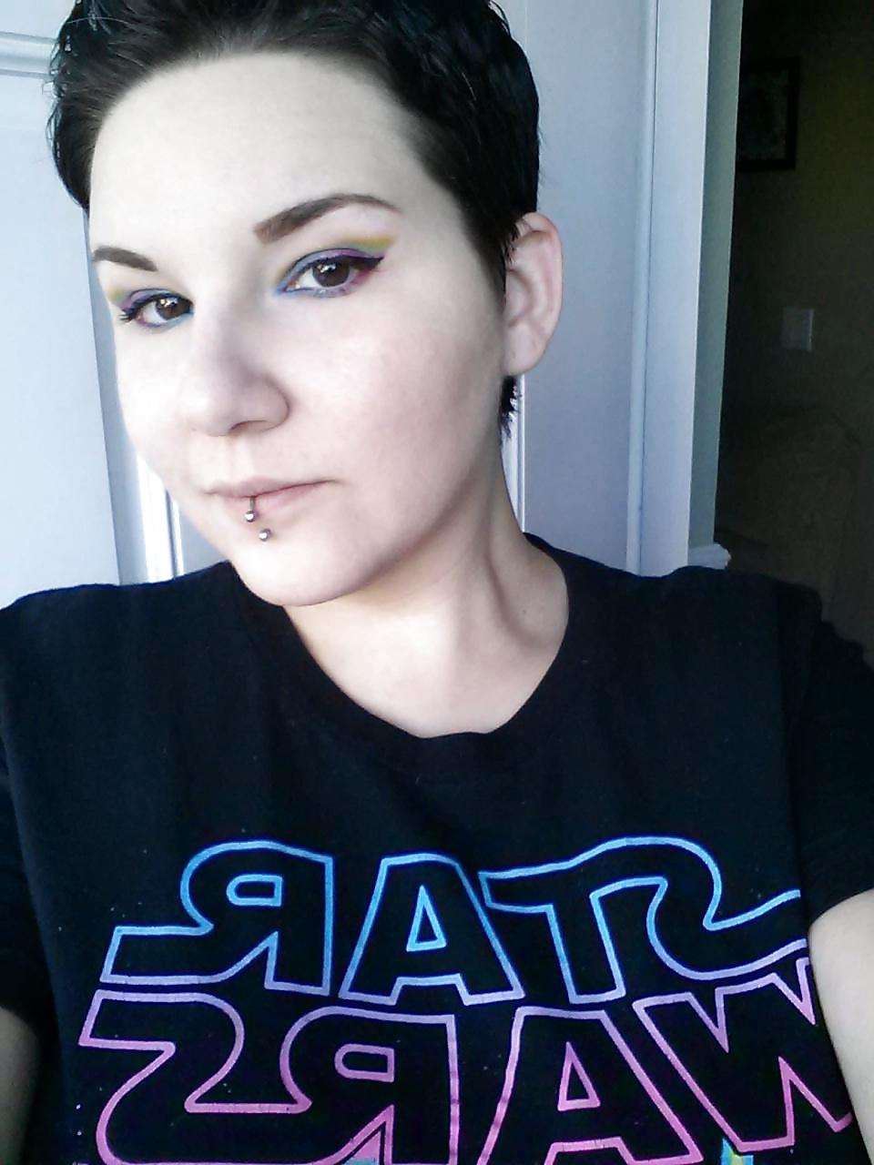 17P Punk geek HUGE tits