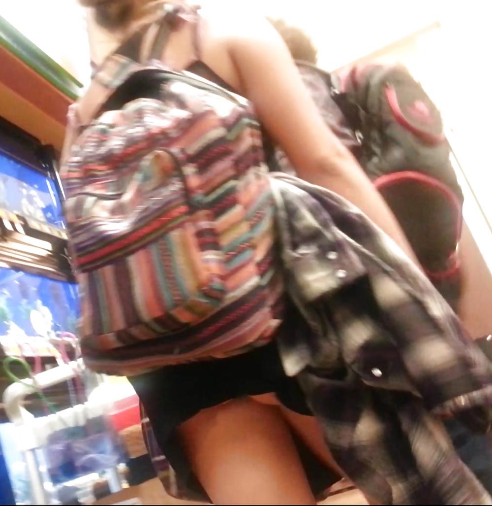 5P Opps, your skirt is caught!