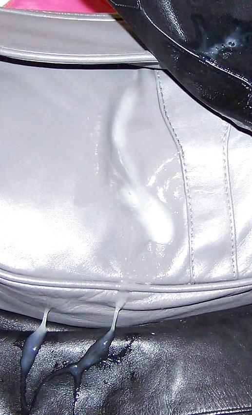 13P Leather boots, skirt and handbag
